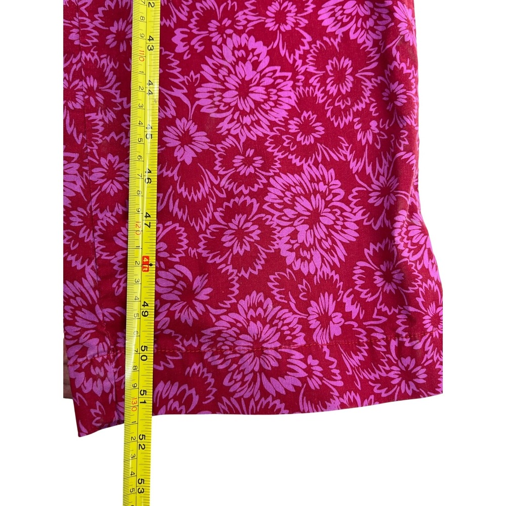 Maeve Anthropologie The Colette Jumpsuit Pink Red Floral Wide Leg Womens Size 2 - Picture 12 of 14